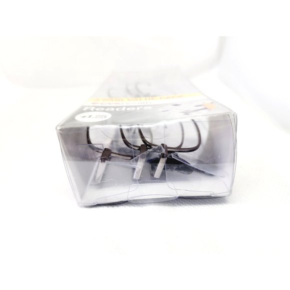 2018 CVS Health 3 Pair Value Pack +1.25 Jacob 2.0 Gun Metal Gray Reading Glasses - Picture 7 of 15